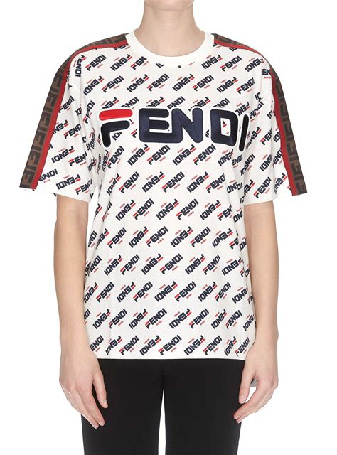 fendi multi color tshirt|fendi t shirt women.